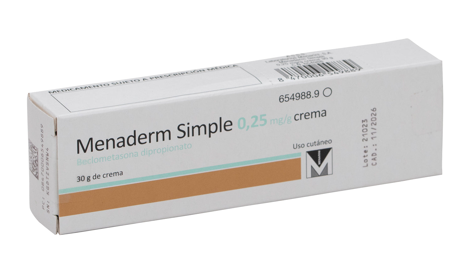 Menaderm Simple 0.025% Pomada 60 G