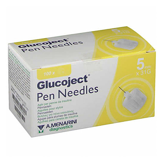 Aguja Insulina Menarini 5Mm 31G (Amarillo)