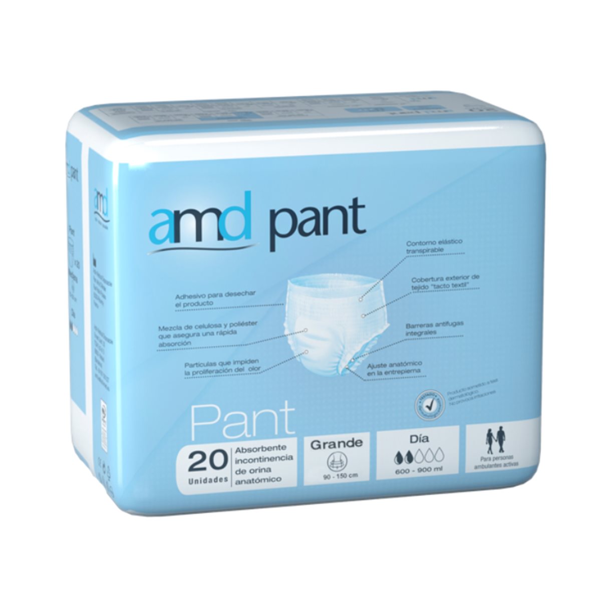 Absorb Inc Orina Dia Anat Amd Pants T. Gr