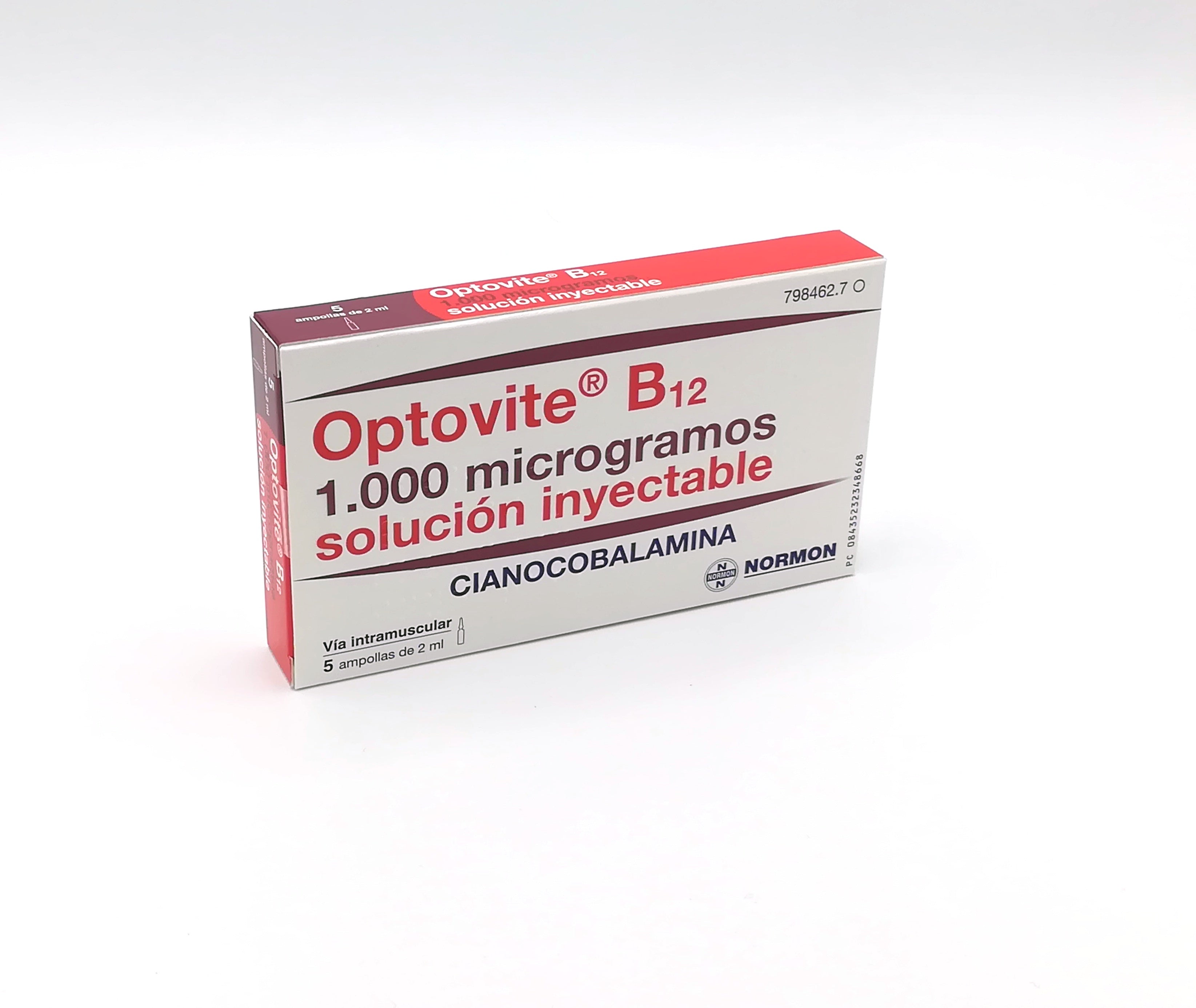 Optovite B12 1 Mg 5 Ampollas 2 Ml