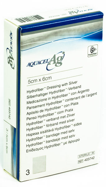 Aquacel Ag Aposito Esteril 5 X 6 Cm 3 U