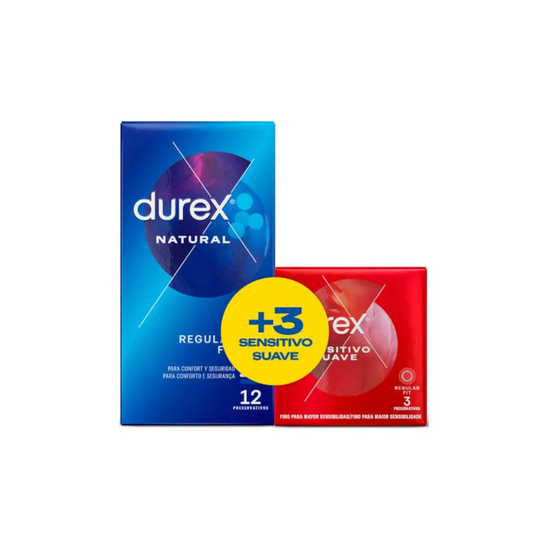 Durex Natural Plus + Durex Sensitivo Conf