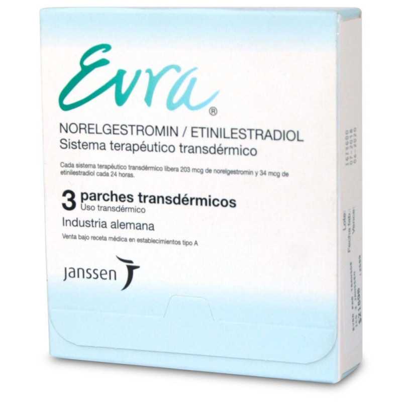 Evra Parche Transdermico 3 Unids