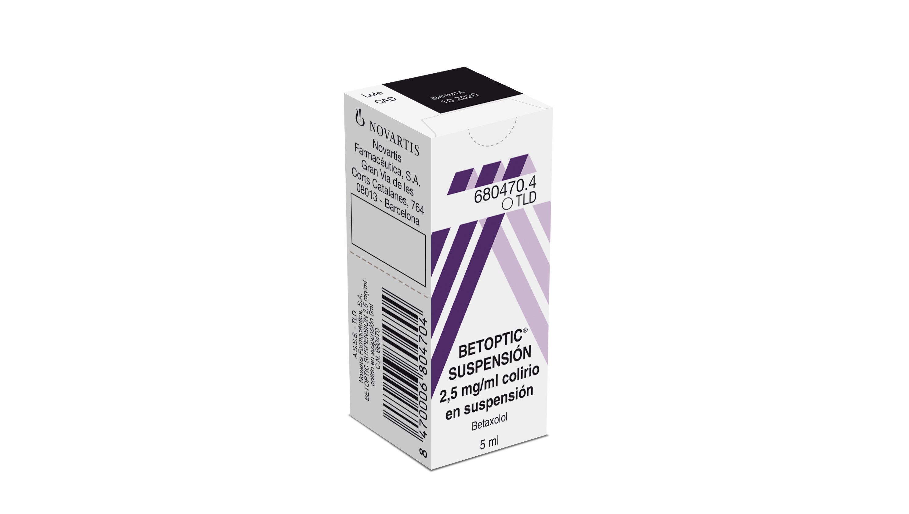Betoptic Suspension 0.25% Colirio 5 Ml