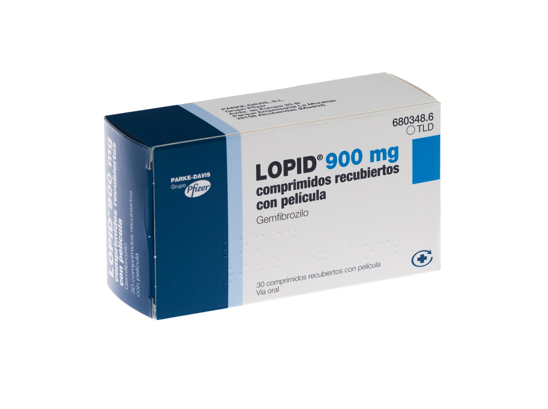 Lopid 900 Mg 30 Comprimidos