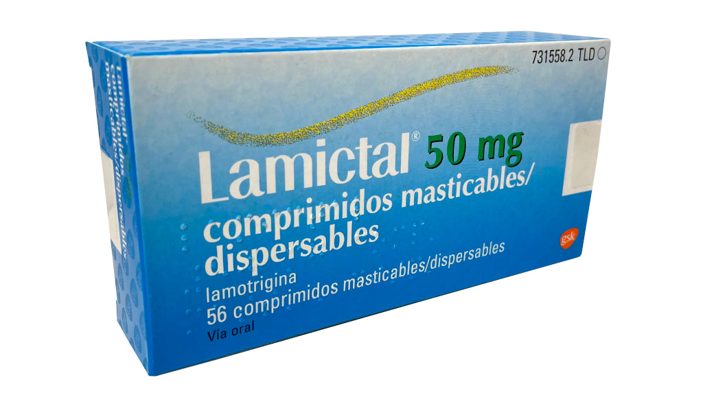Lamictal 50 Mg 56 Comprimidos Masticables
