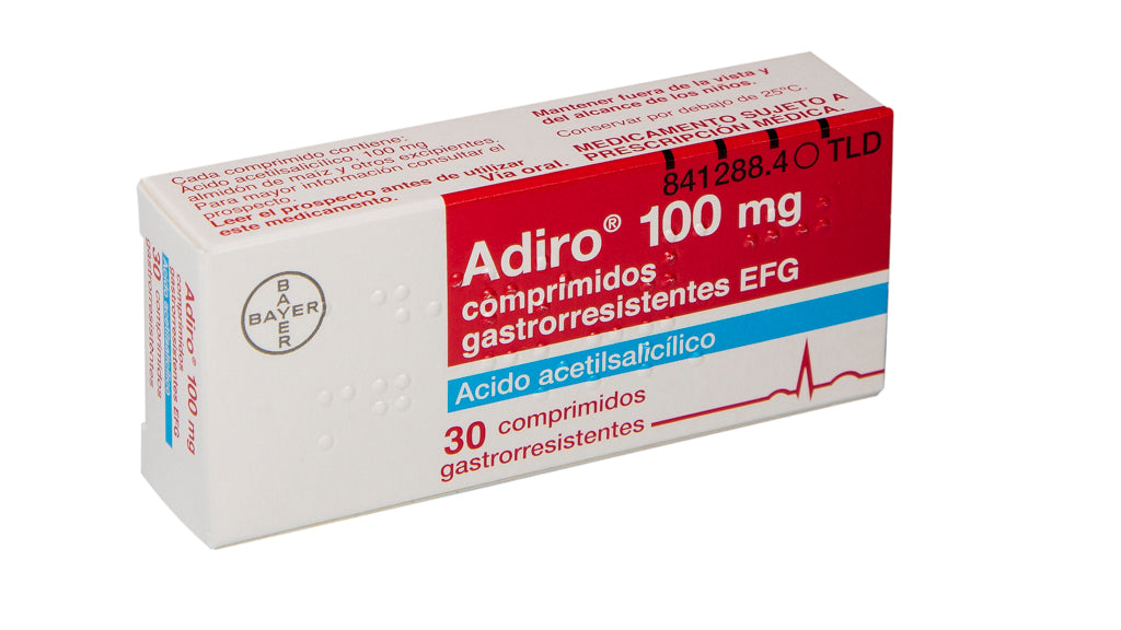 Adiro 100Mg 30 Comprimidos Gastrorresiste