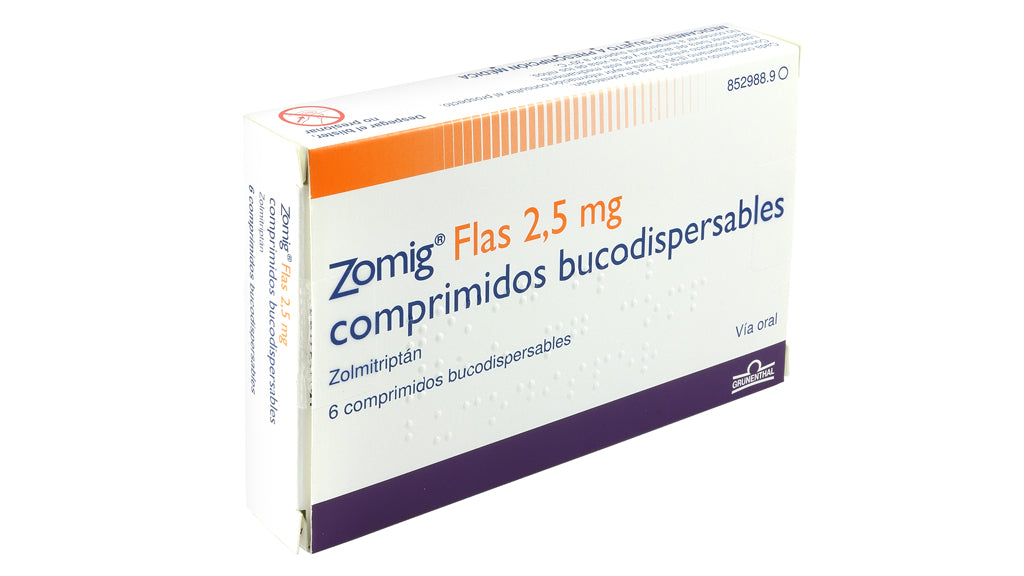 Zomig Flas 2.5 Mg 6 Comprimidos Bucodispe