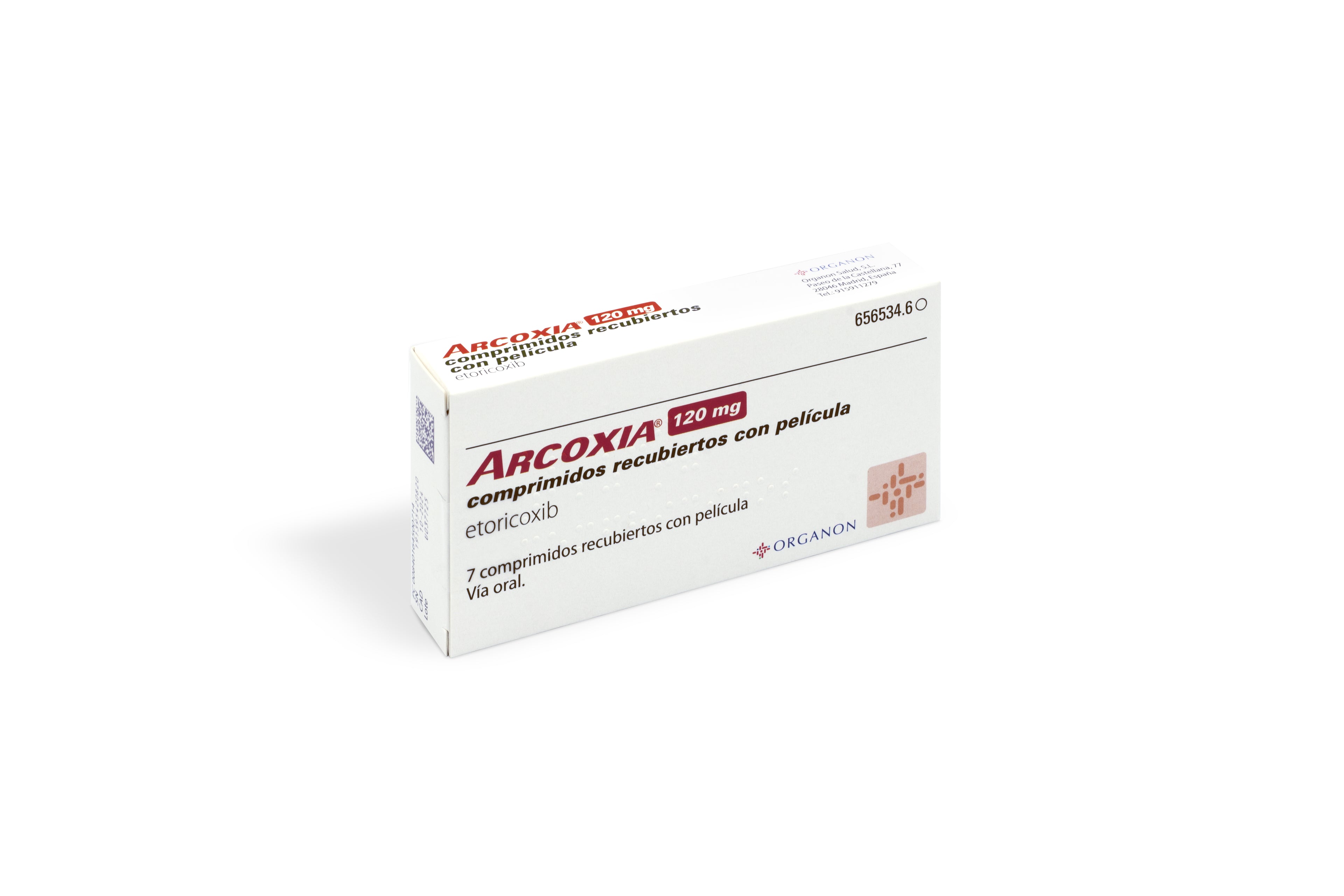 Arcoxia 120 Mg 7 Comprimidos Recubiertos