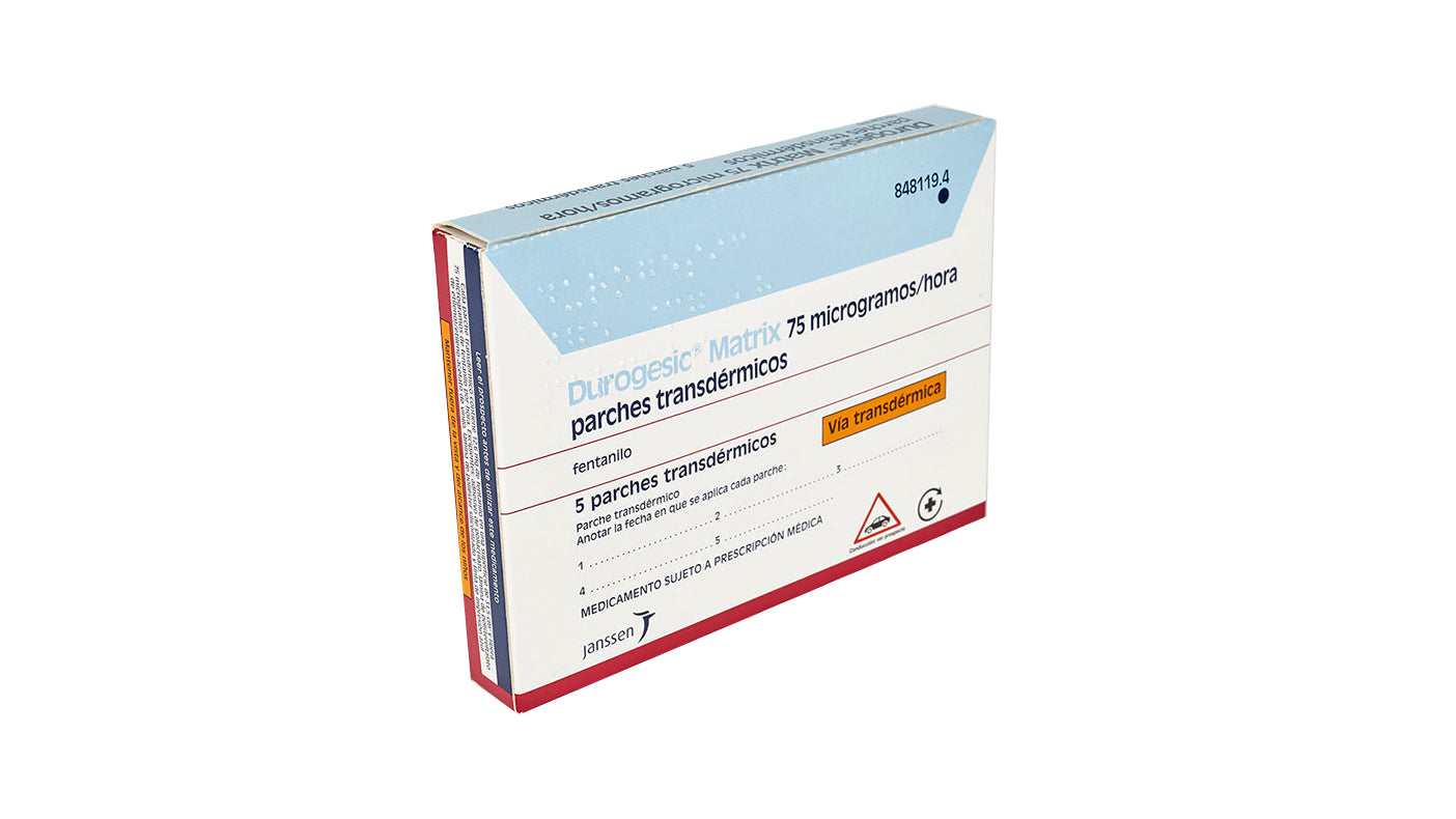 Durogesic Matrix 75 Mcg/H 7.5 Mg 5 Parche