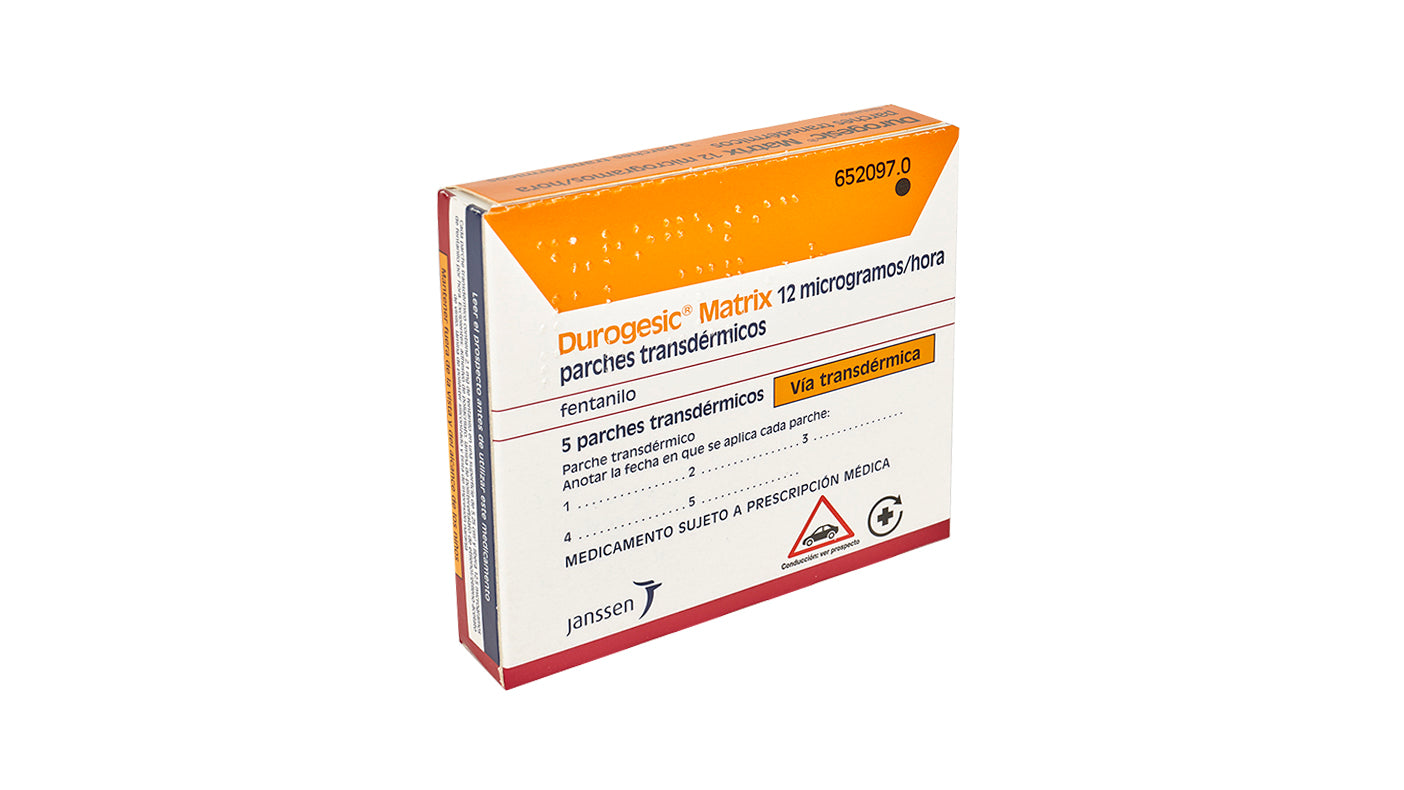 Durogesic Matrix 12 Mcg/H 5 Parches 2.1 M