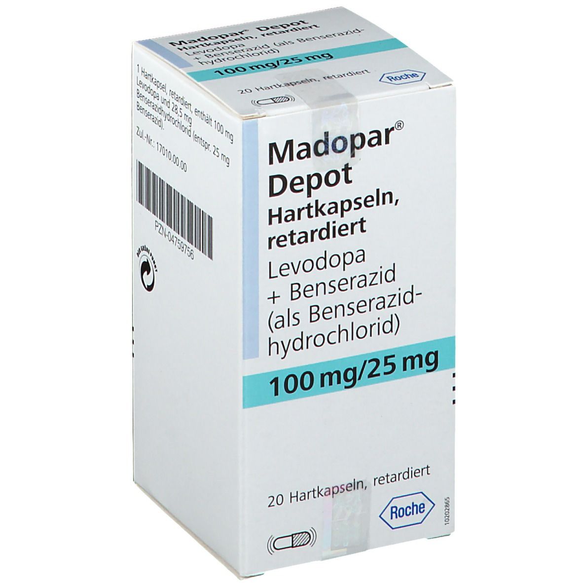 Madopar Retard 100/25 Mg 100 Capsulas Lib