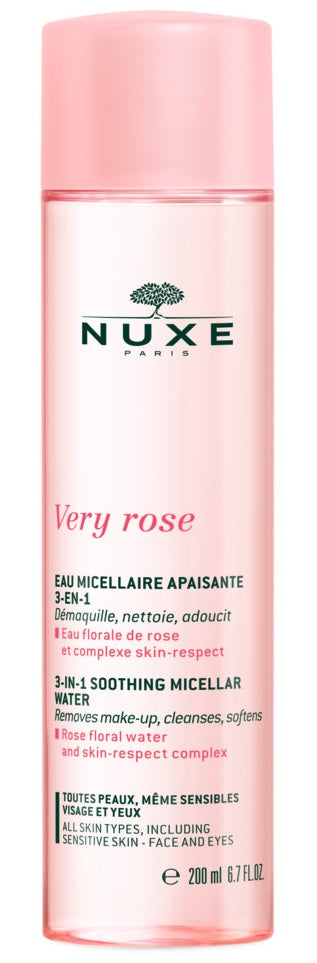 Nuxe Very Rose Eau Micellaire 3en1 Todo Tipo de Piel 200 ml