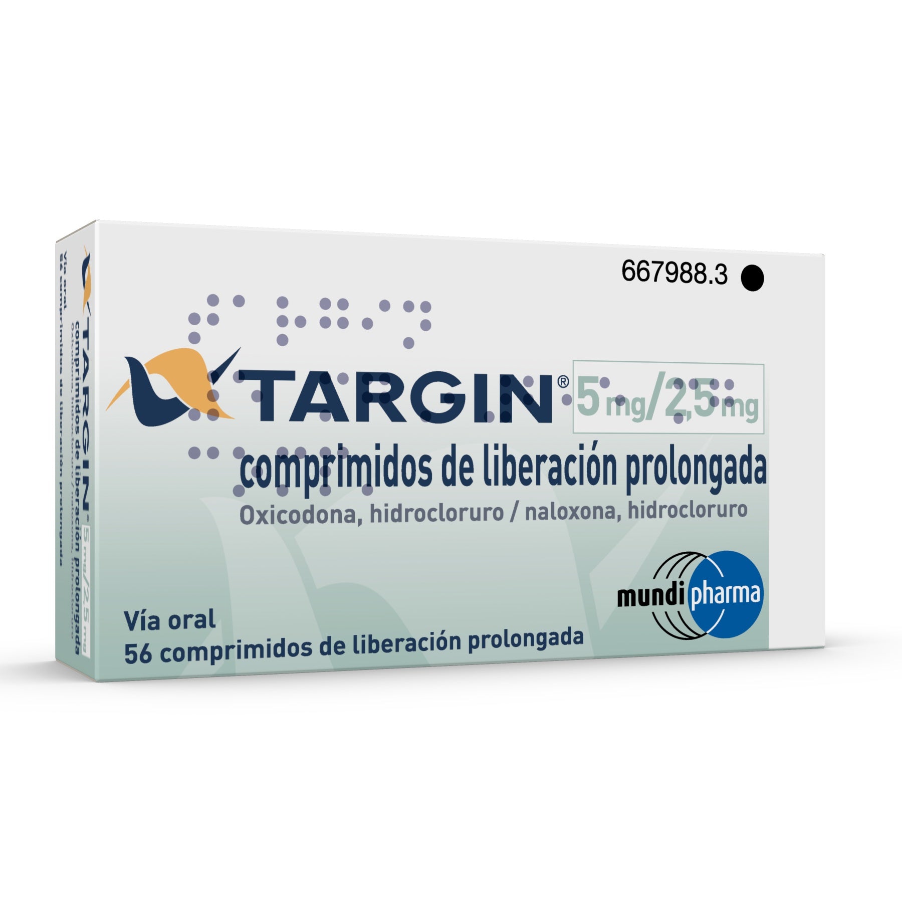 Targin 5/2.5 Mg 56 Comprimidos Liberacion