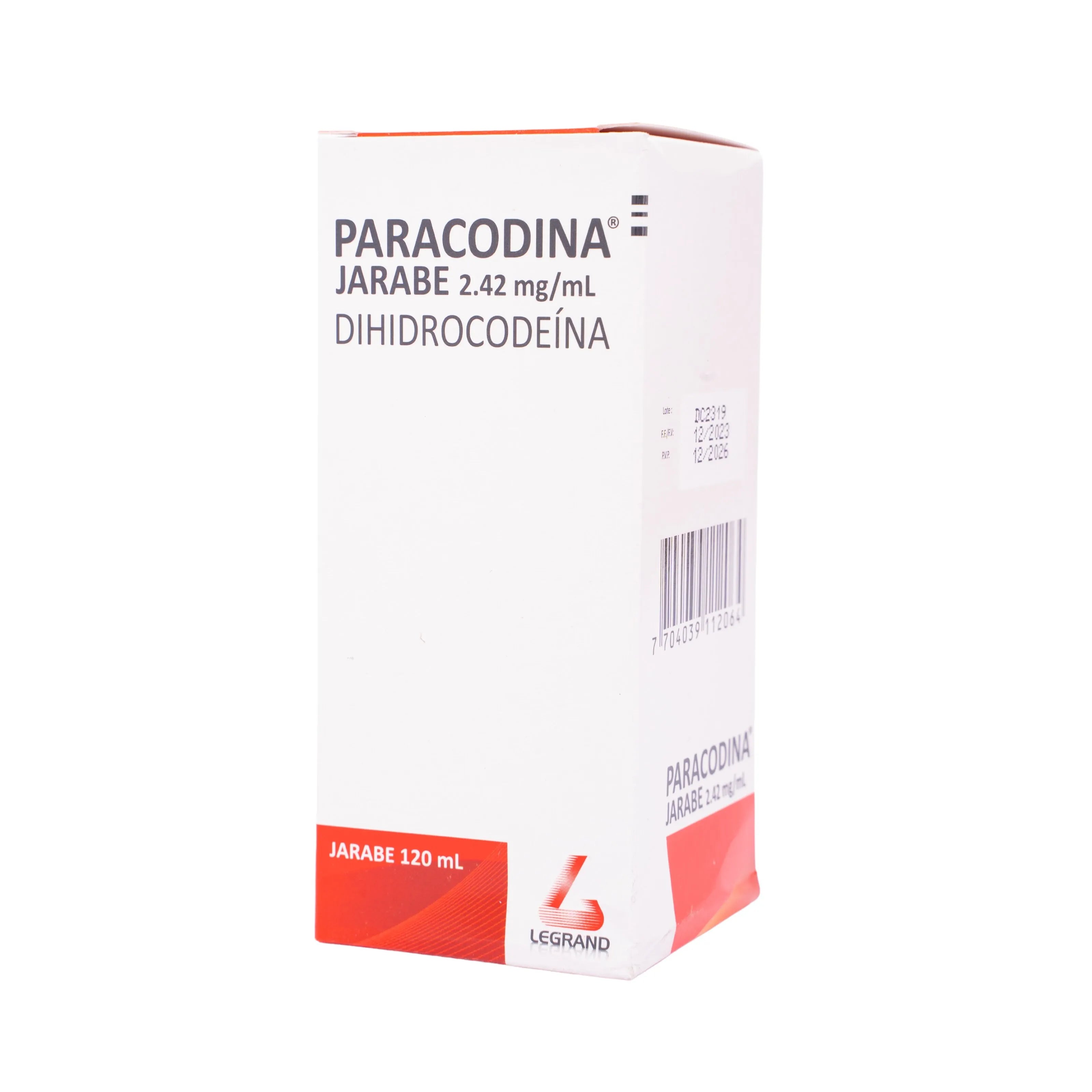 Paracodina 12 Mg/5 Ml Jarabe 150 G