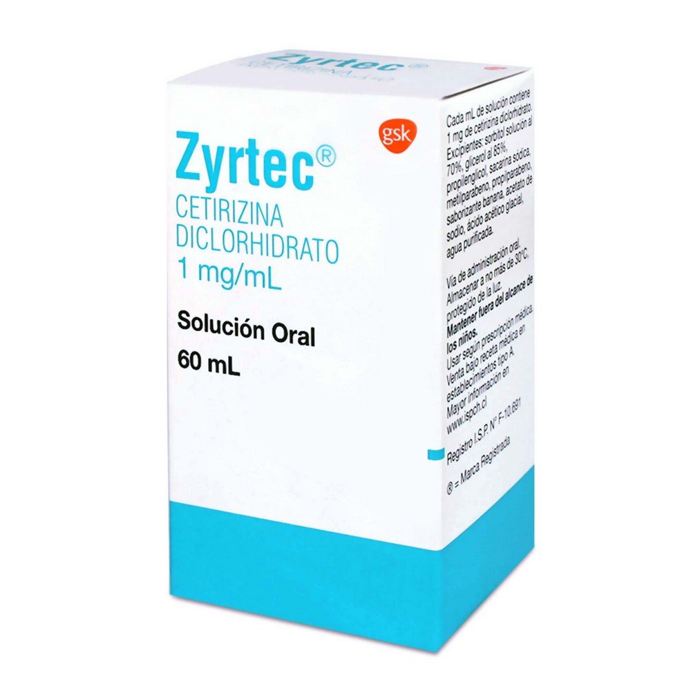Zyrtec 5 Mg/5 Ml Solu 60 Ml