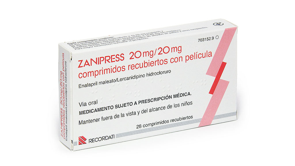 Zanipress 20/20 Mg 28 Comprimidos Recubie