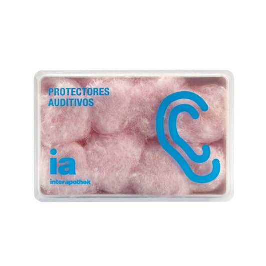 Tapones para oídos de cera y algodón de la marca Interapothek, ideales para aislamiento acústico y p