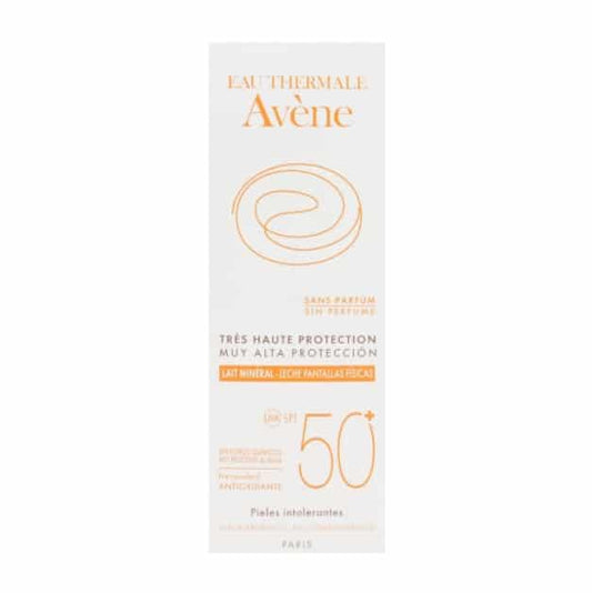 Avène Leche Mineral Muy Alta Proteccion SPF 50+ 1 Envase 10