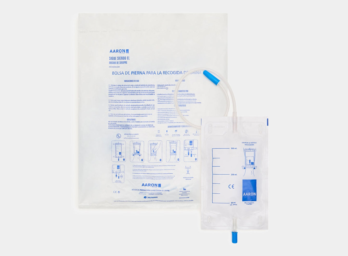 Bolsas Recogida Orina Pierna 500 Cc 30 U