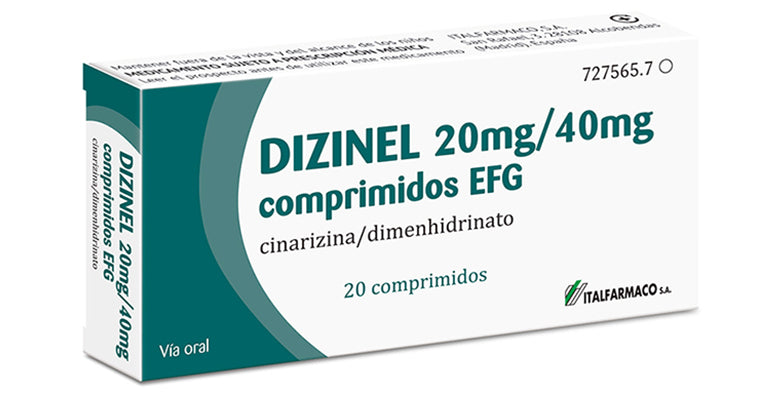 Dizinel Efg 20 Mg/40 Mg 20 Comprimidos