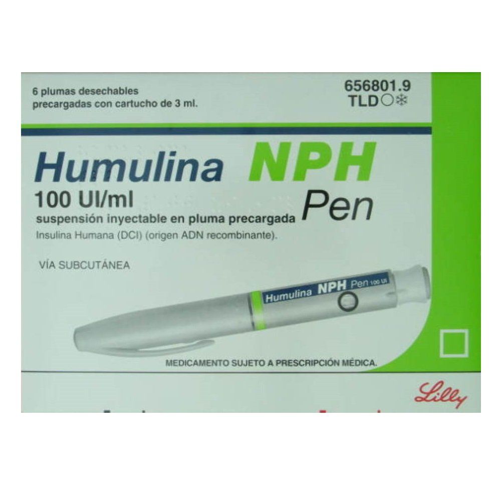 Humulina Nph Kwikpen 100 Ui/Ml 6 Plumas P
