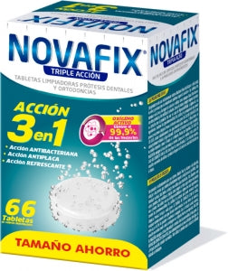 Novafix Tabletas Limpiadoras Triple Accio