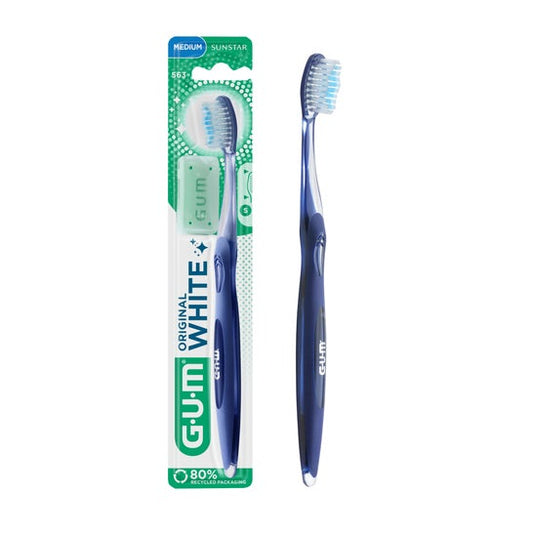 Cepillo Dental Gum Original White Medio A