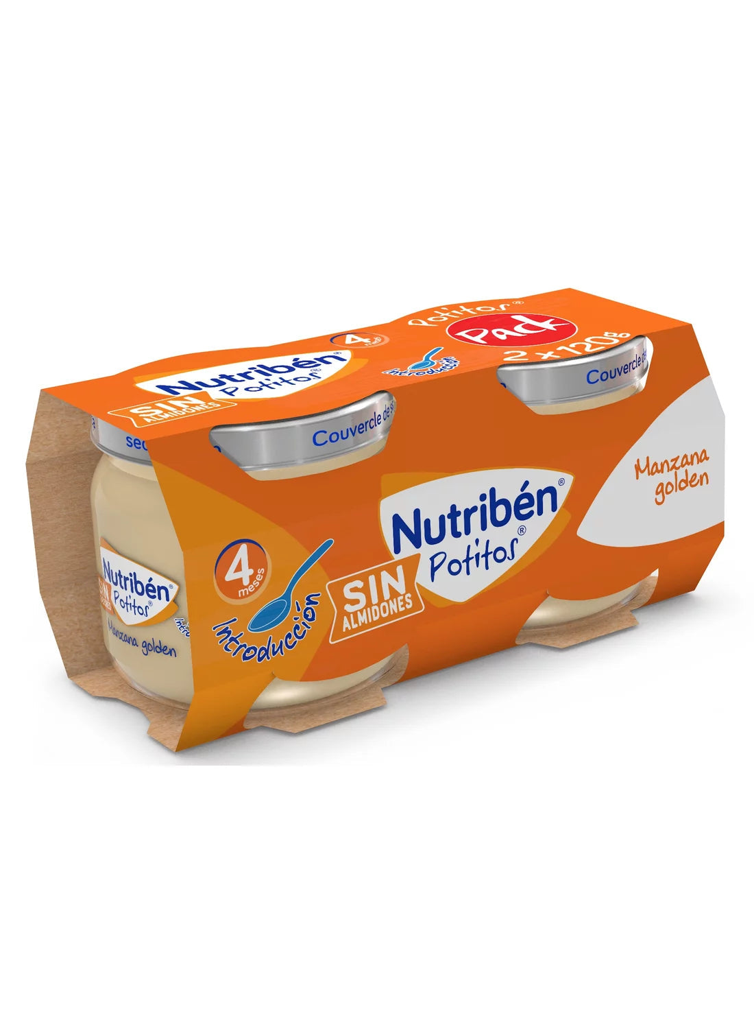 Nutriben Potitos Manzana Golden 2 Envase