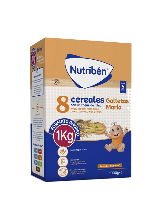 Nutriben 8 Cereales Y Miel Galletas Maria