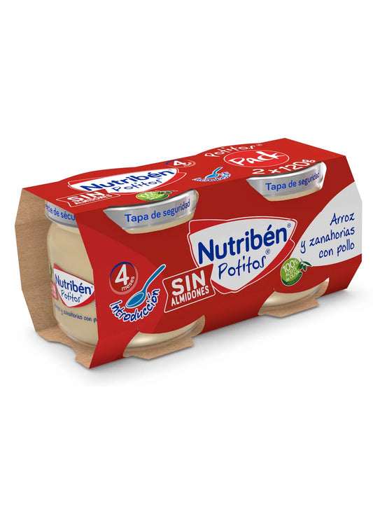 Nutriben Potitos Arroz Y Zanahorias Con P