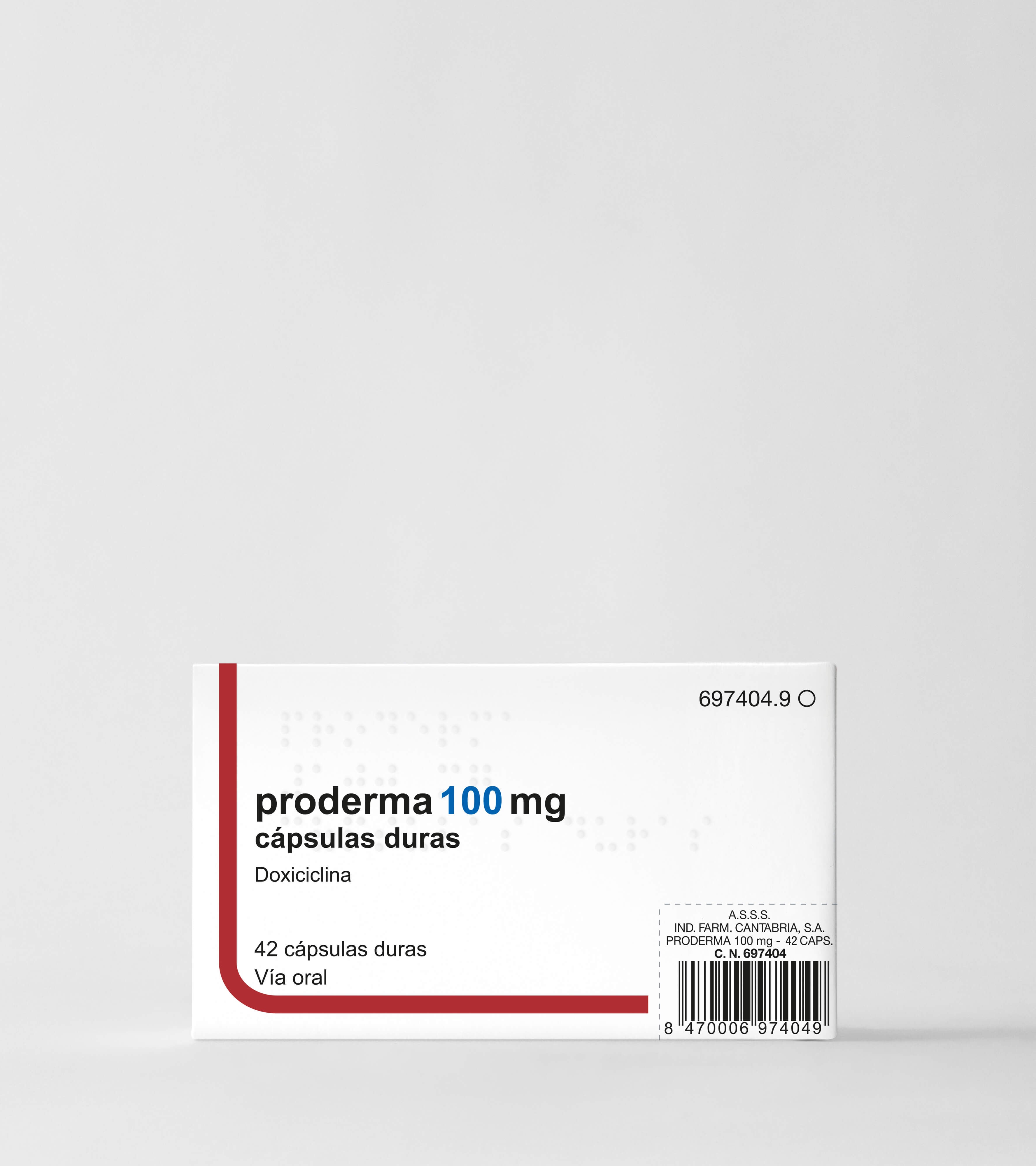 Proderma 100 Mg 42 Capsulas