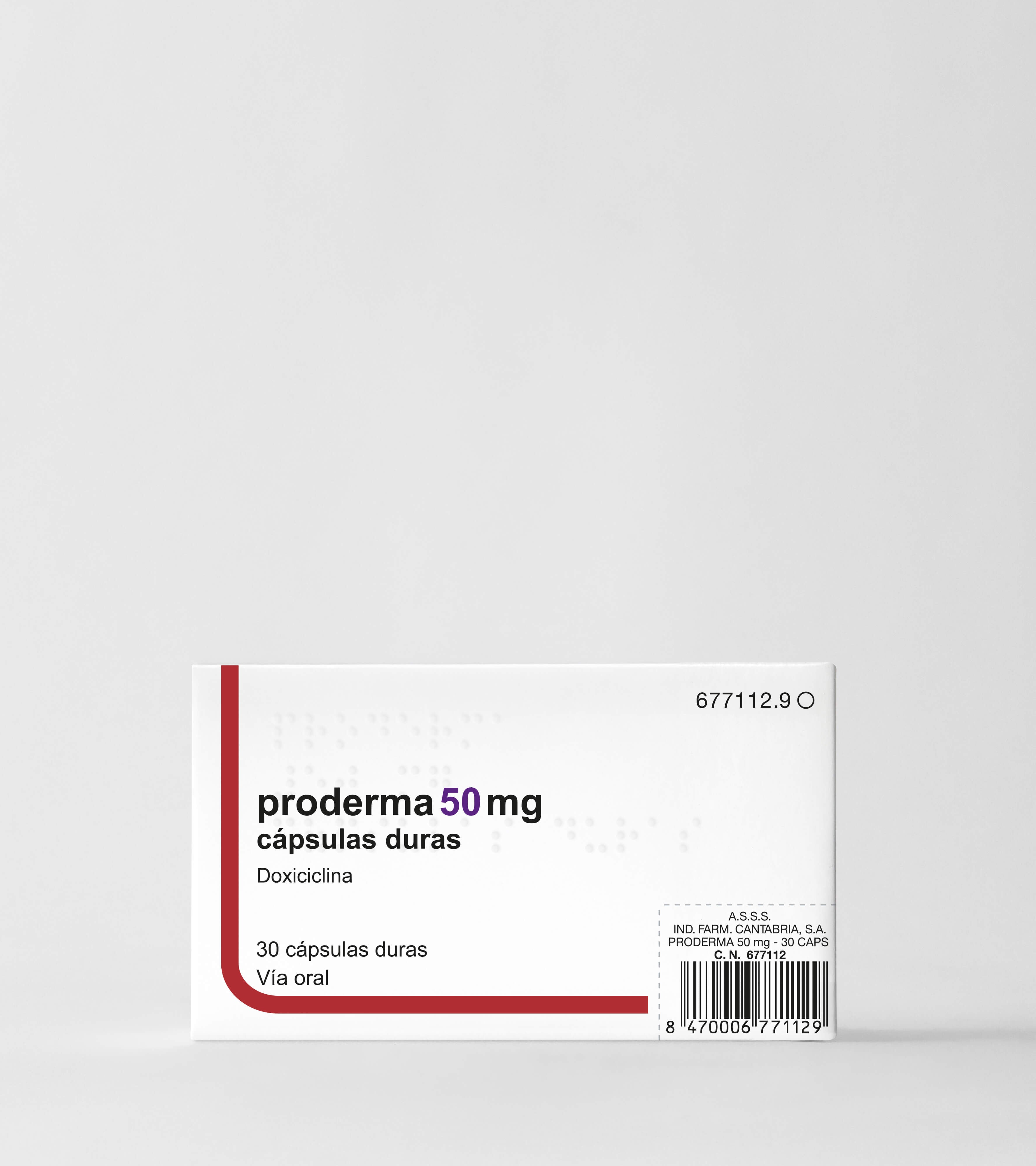 Proderma 50 Mg 30 Capsulas