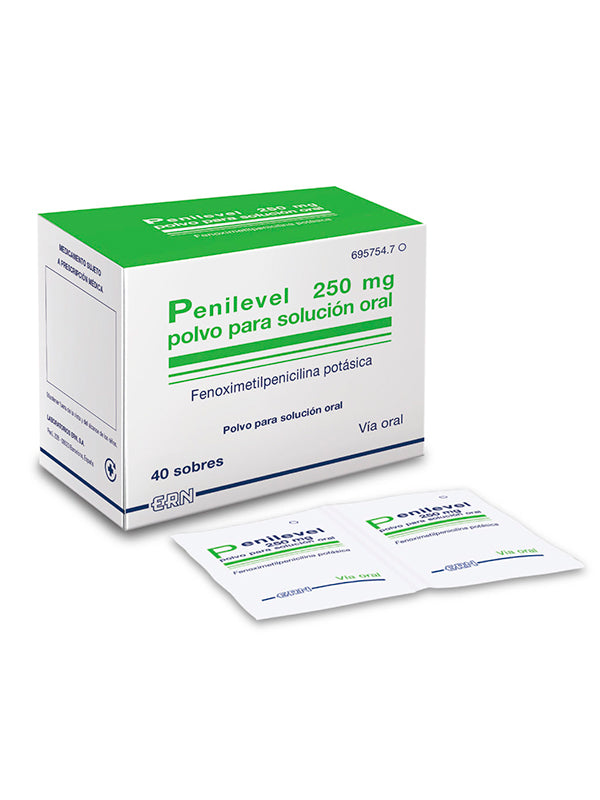 Penilevel Oral 250 Mg 40 Sobres