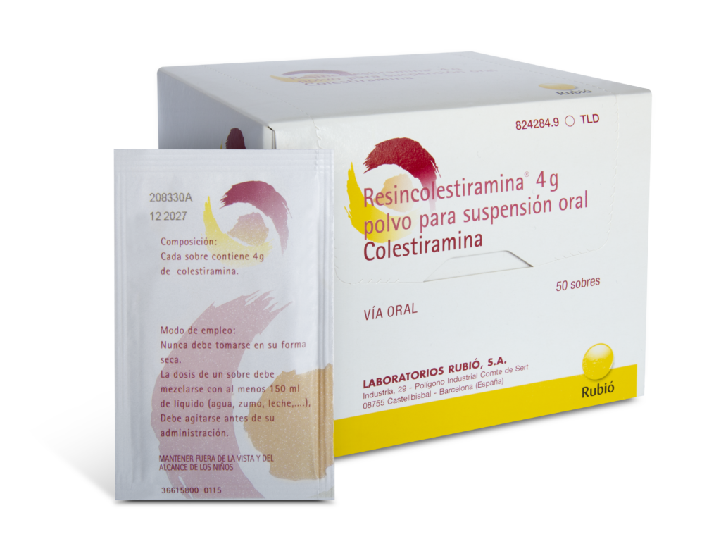 Resincolestiramina 4 G 50 Sobres