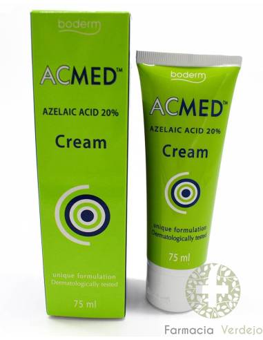 Envase de Acmed Cream 75 Ml, crema para el cuidado de la piel sensible y con rojeces.