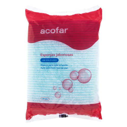 Acofar Esponja Enjabonada Desechable 24