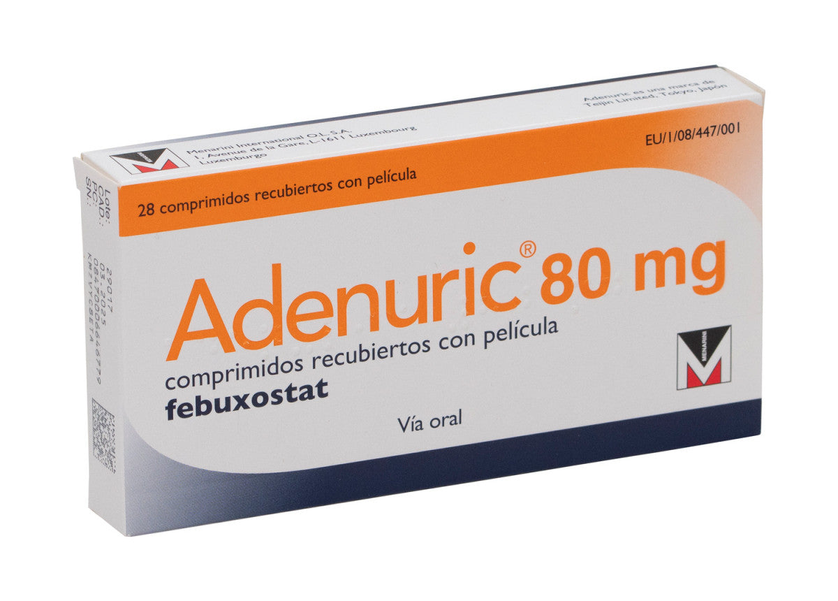 Adenuric 80 Mg 28 Comprimidos Recubiertos