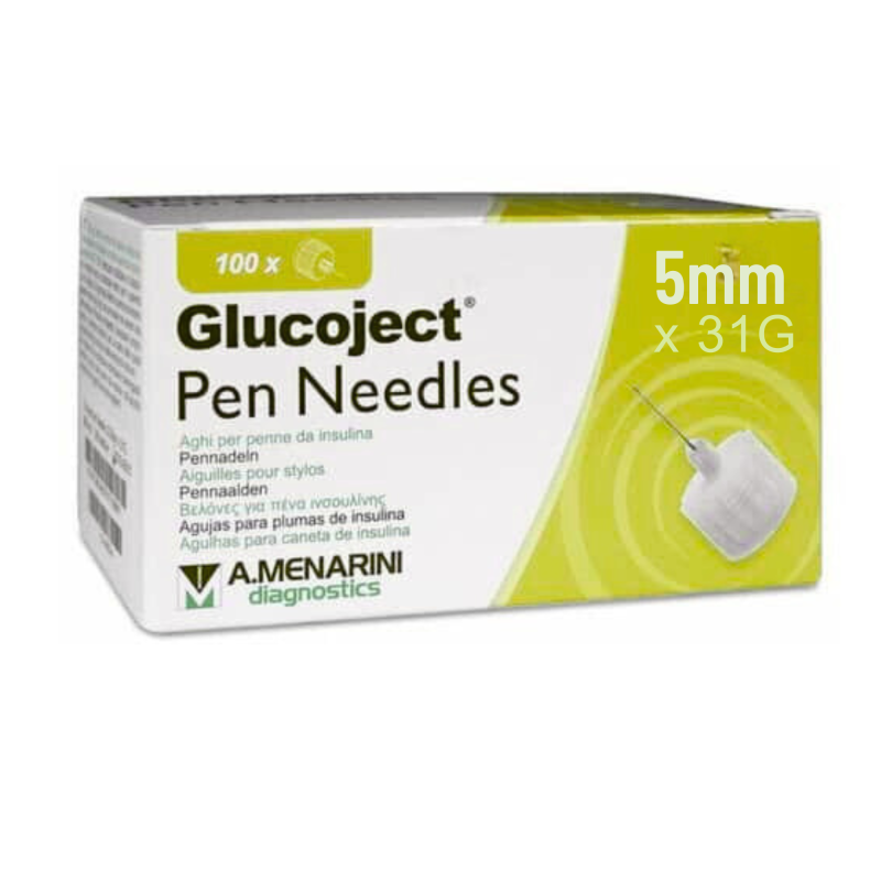 Aguja Insulina Menarini 5Mm 31G (Amarillo