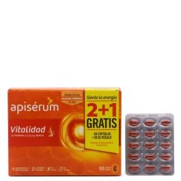 Apiserum Vitalidad Pack 90 Capsulas 2+1