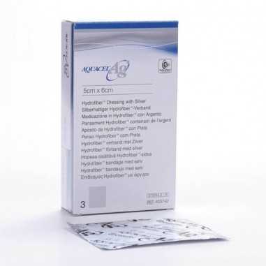 Aquacel Ag Aposito Esteril 5 X 6 Cm 3 U
