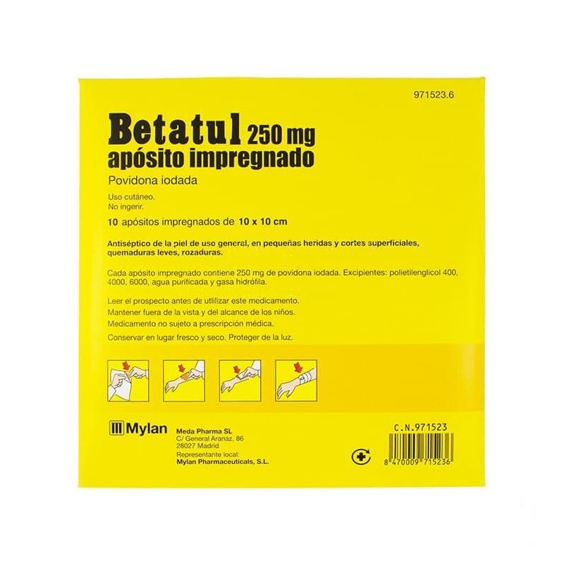 Betatul Aposito 250 Mg 10 Sobres