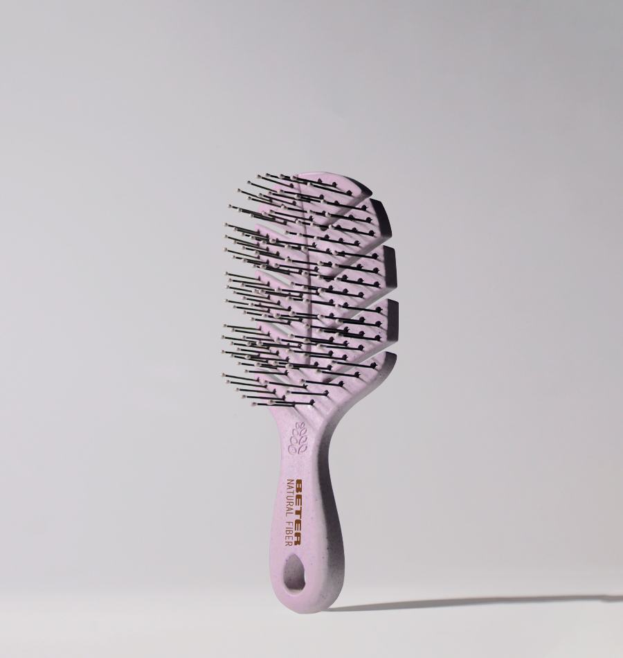 Beter Cepillo Natural Fiber Pequeño Rosa