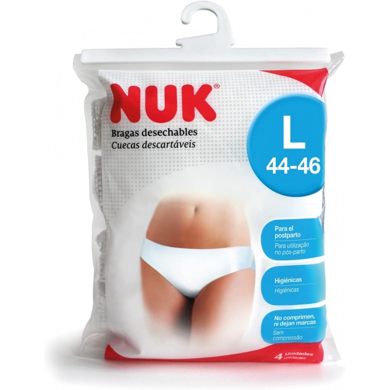 Braguitas Desechables Nuk T/L 4Und
