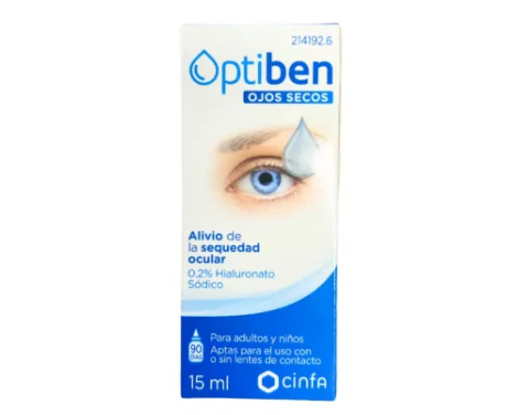 Optiben Ojos Secos Gotas 1 Frasco 15 Ml
