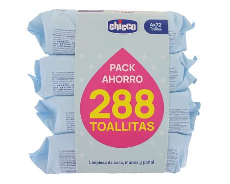 Toallitas Chicco 4X72 Unidades