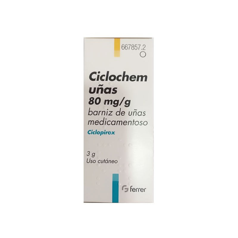 Ciclochem Uñas 8% 3 G Solucion