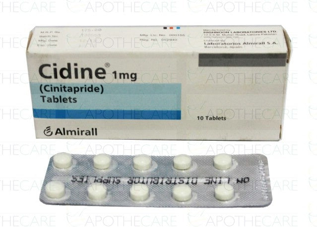 Cidine 1 Mg 50 Comprimidos