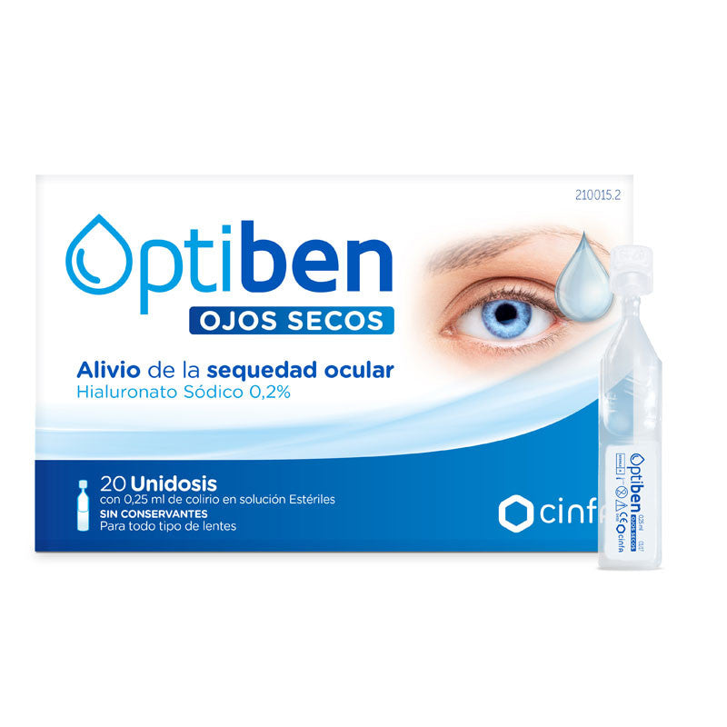 Optiben Gotas Sequedad Ocular 0.25 Ml 20