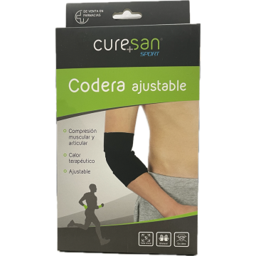 Codera ajustable Curesan para alivio y soporte en el codo, talla única.